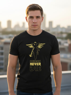 Remera Overwatch, Heroes Never Die Memoestampados