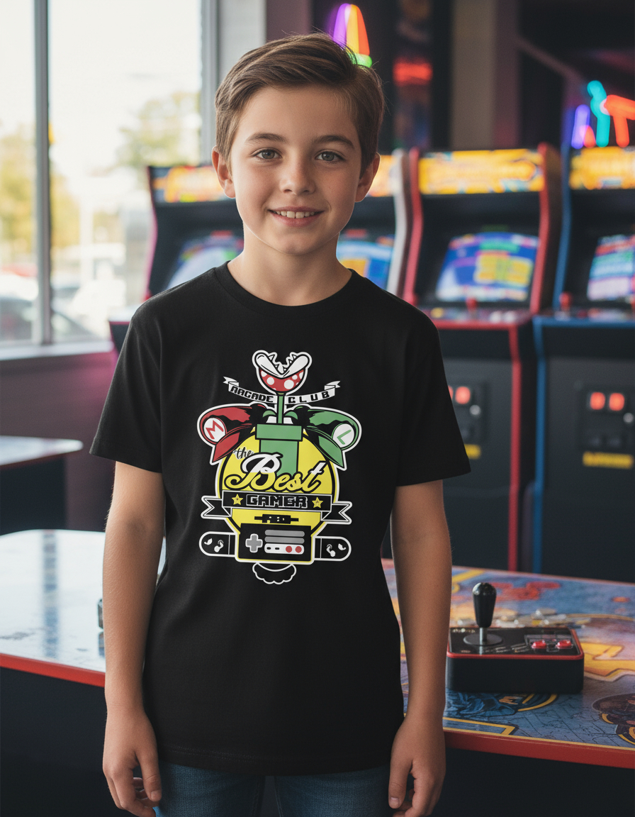 Remera: The Best Gamer 1983 Memoestampados