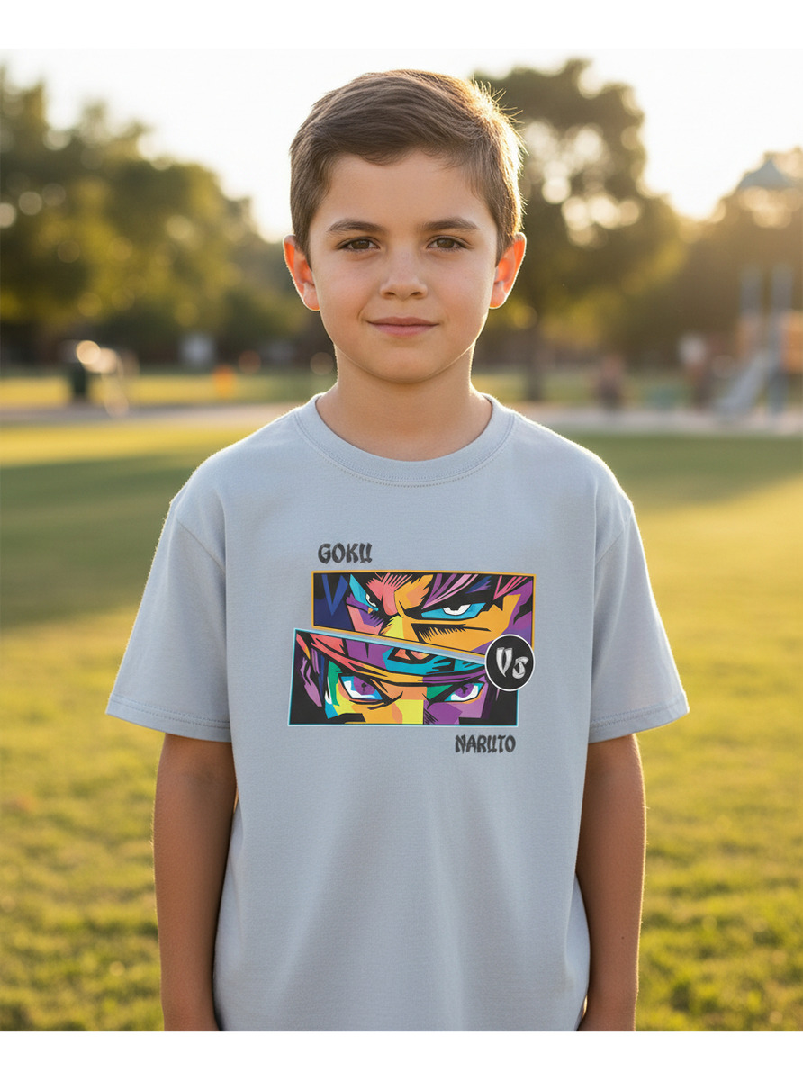 Remera: Goku Vs Naruto Memoestampados - Imagen 29