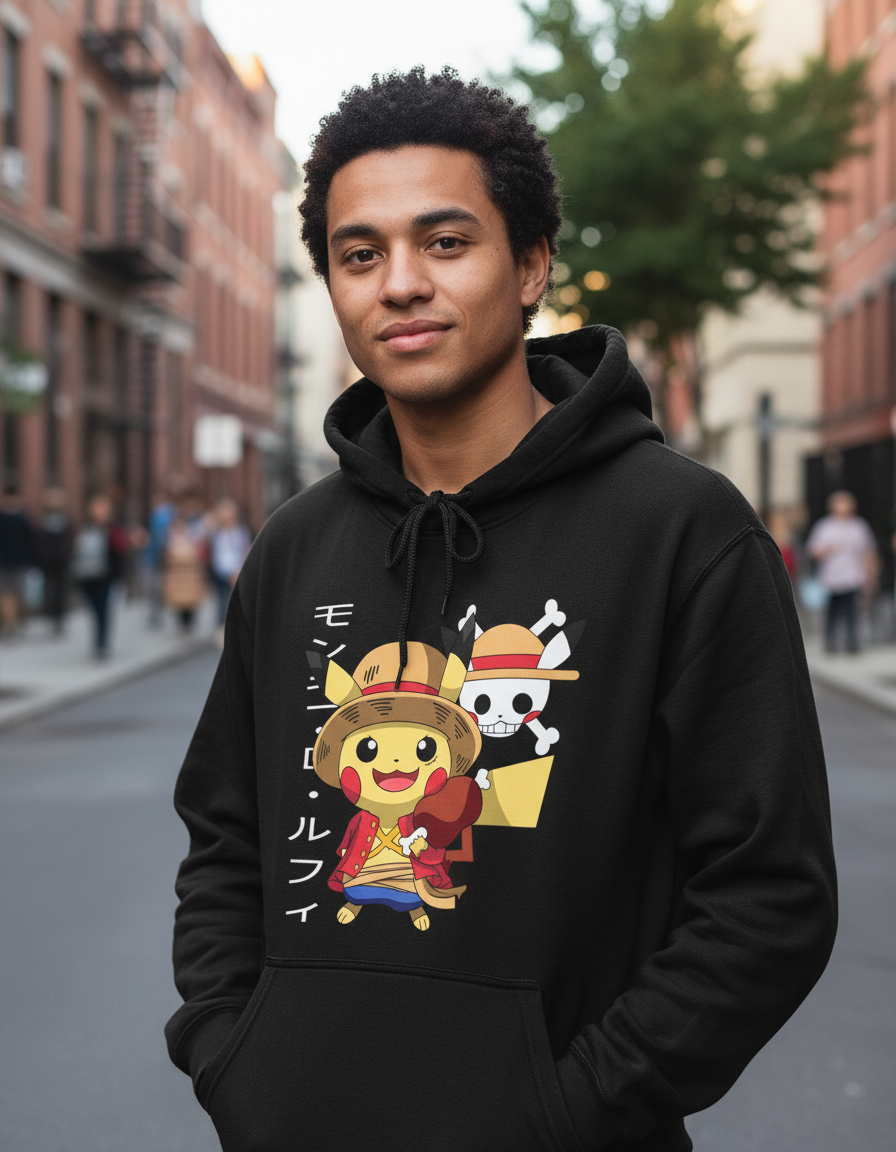 Canguro Luffy Picachu Memoestampados