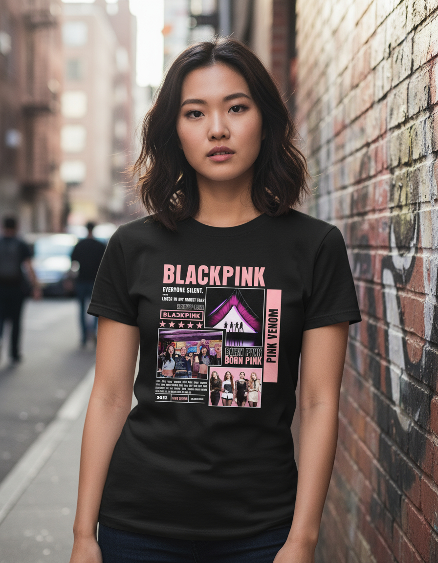 Remera: Black Pink 01 Memoestampados