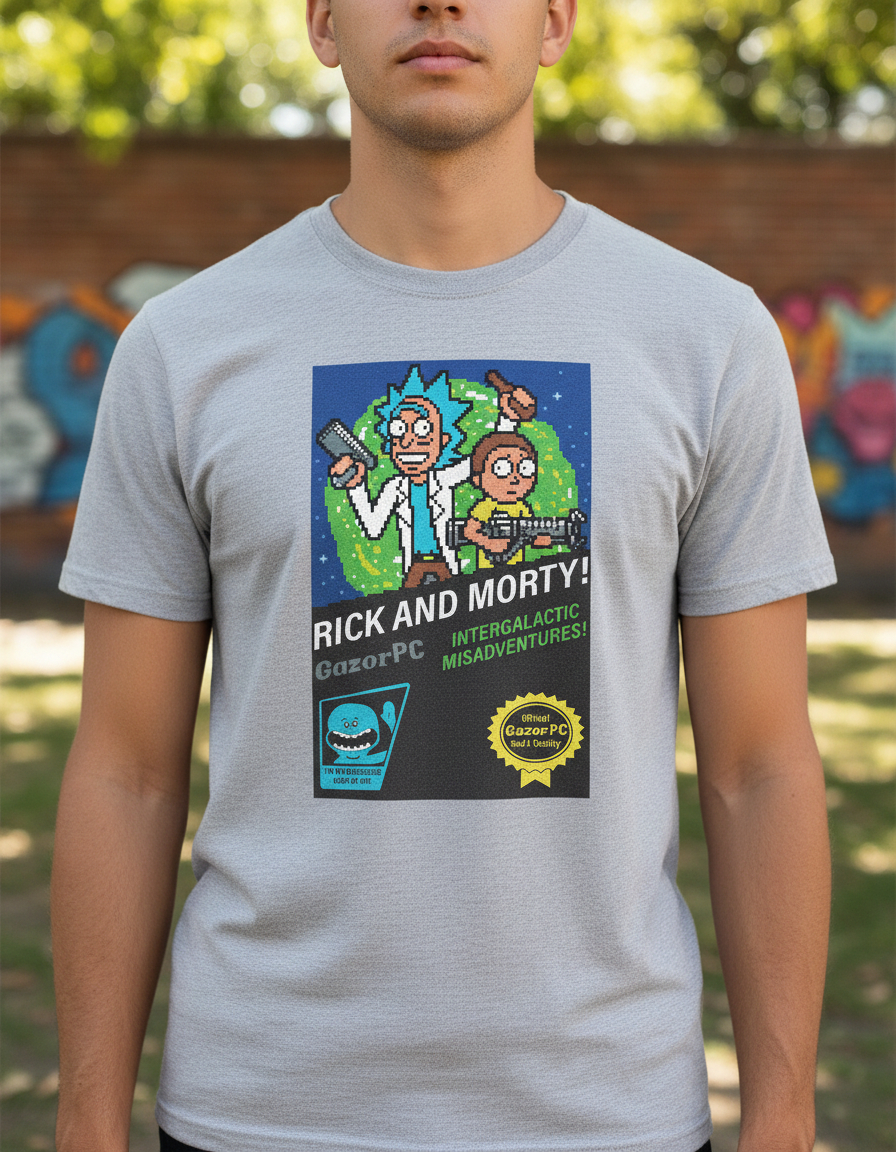 Remera: Pixel Rick Y Morty Memoestampados - Imagen 28