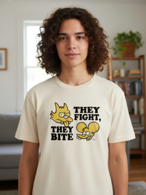 Remera: The Simpsons- They Fight They Bite