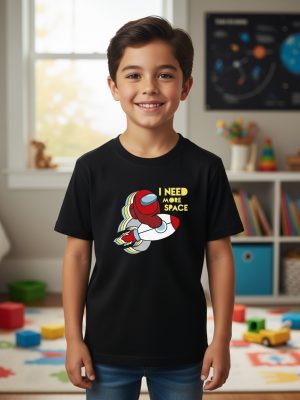 Remera: Among Us More Space Memoestampados