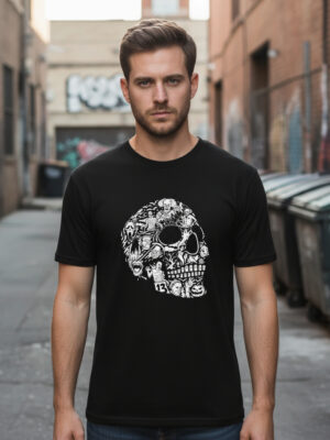 Remera: Cara Hallowen Memoestampados