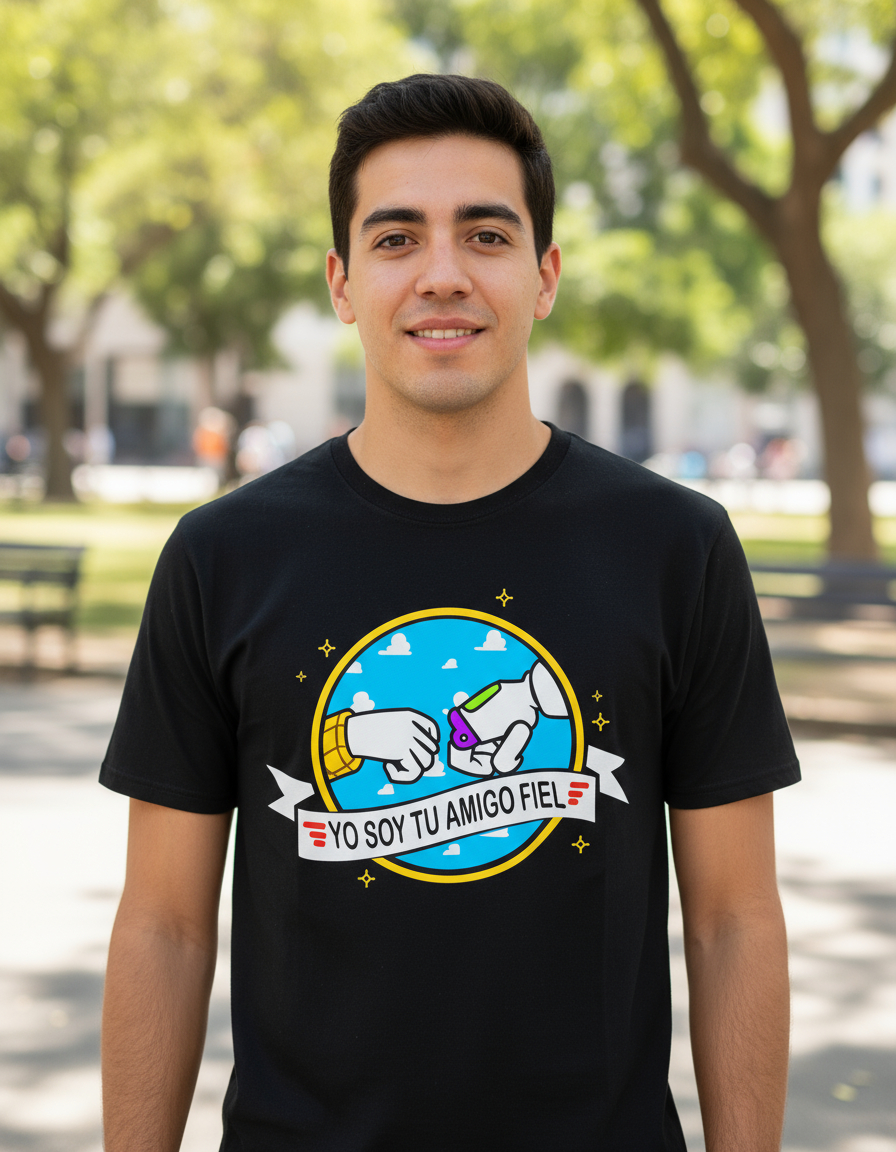 Remera: Yo Soy Tu Amigo Fiel Memoestampados