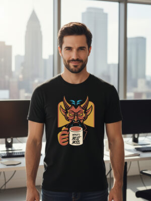 Remera: Worlds Best Boss Memoestampados
