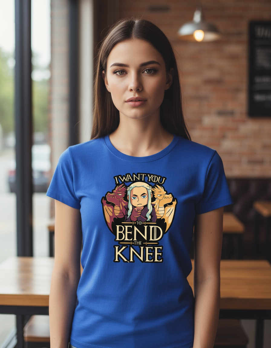 Remera: I Want You To Bend The Knee Memoestampados - Imagen 2