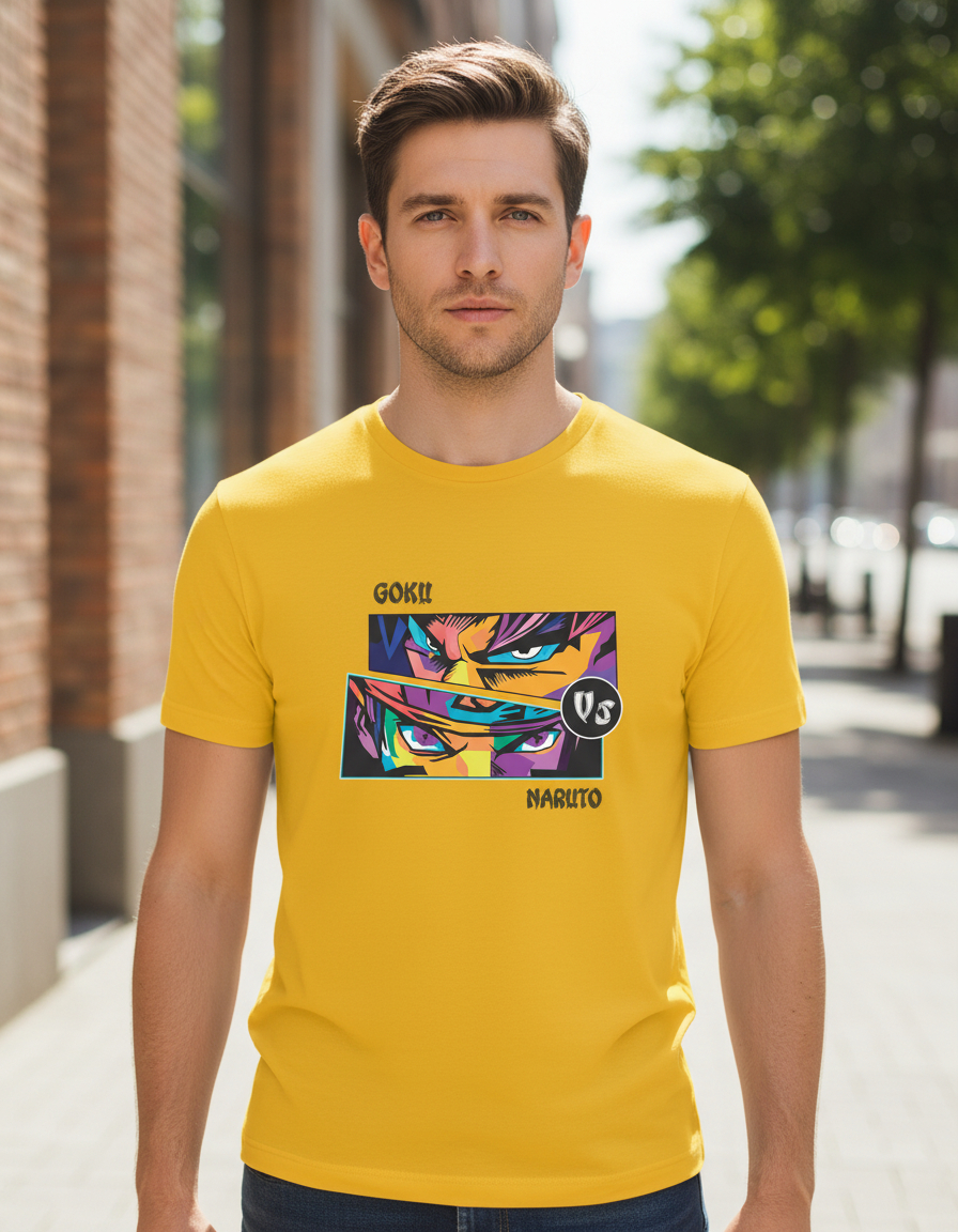 Remera: Goku Vs Naruto Memoestampados - Imagen 20
