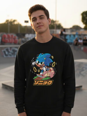 Buzo Sonic Corriendo Memoestampados