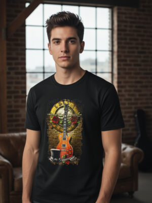 Remera: Guns Guitarra Memoestampados