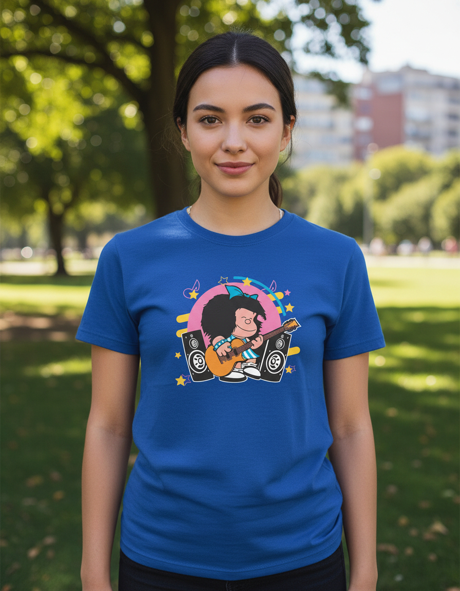 Remera: Mafalda Rock Star Memoestampados - Imagen 6