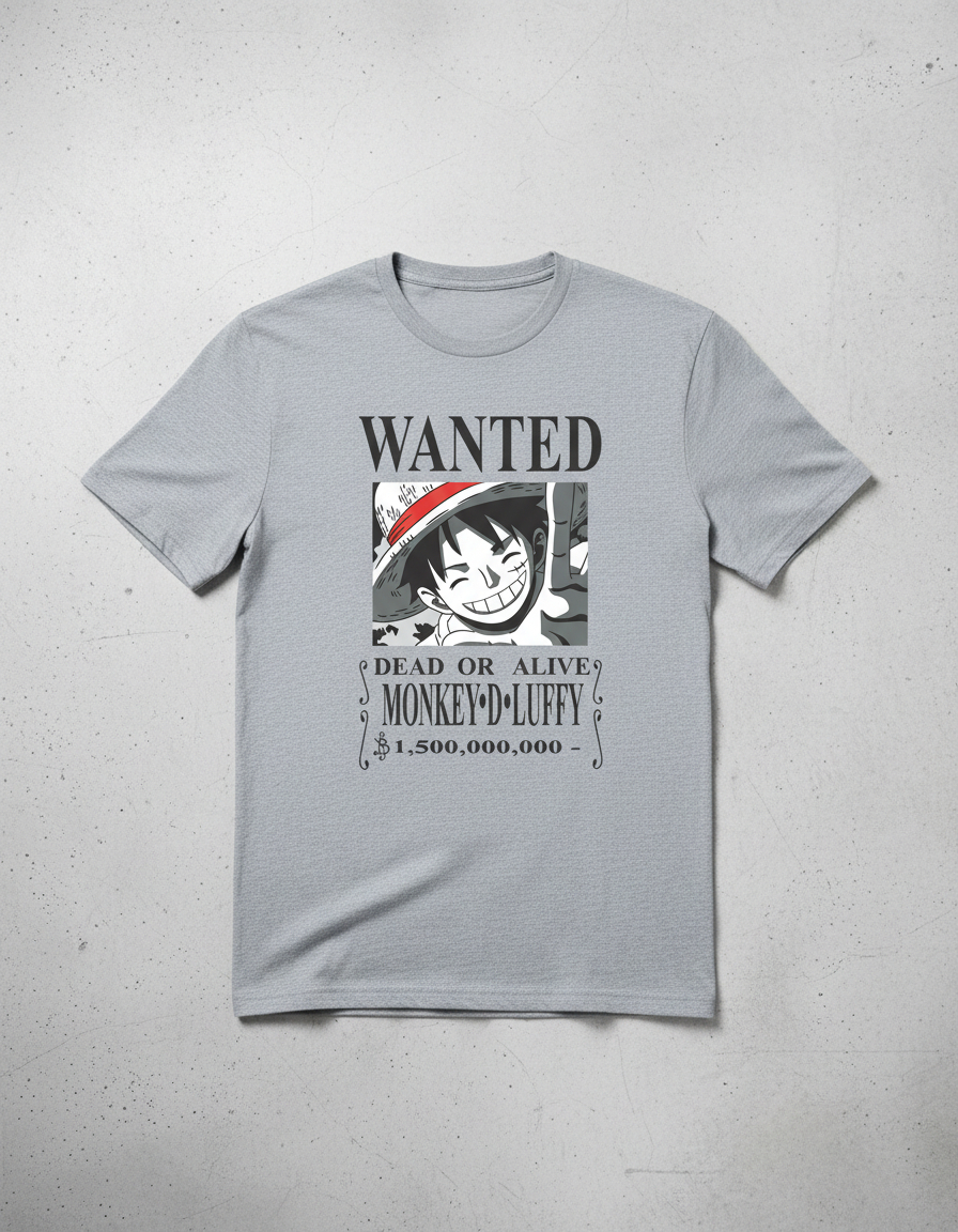 Remera: Wanted Luffy Memoestampados - Imagen 23