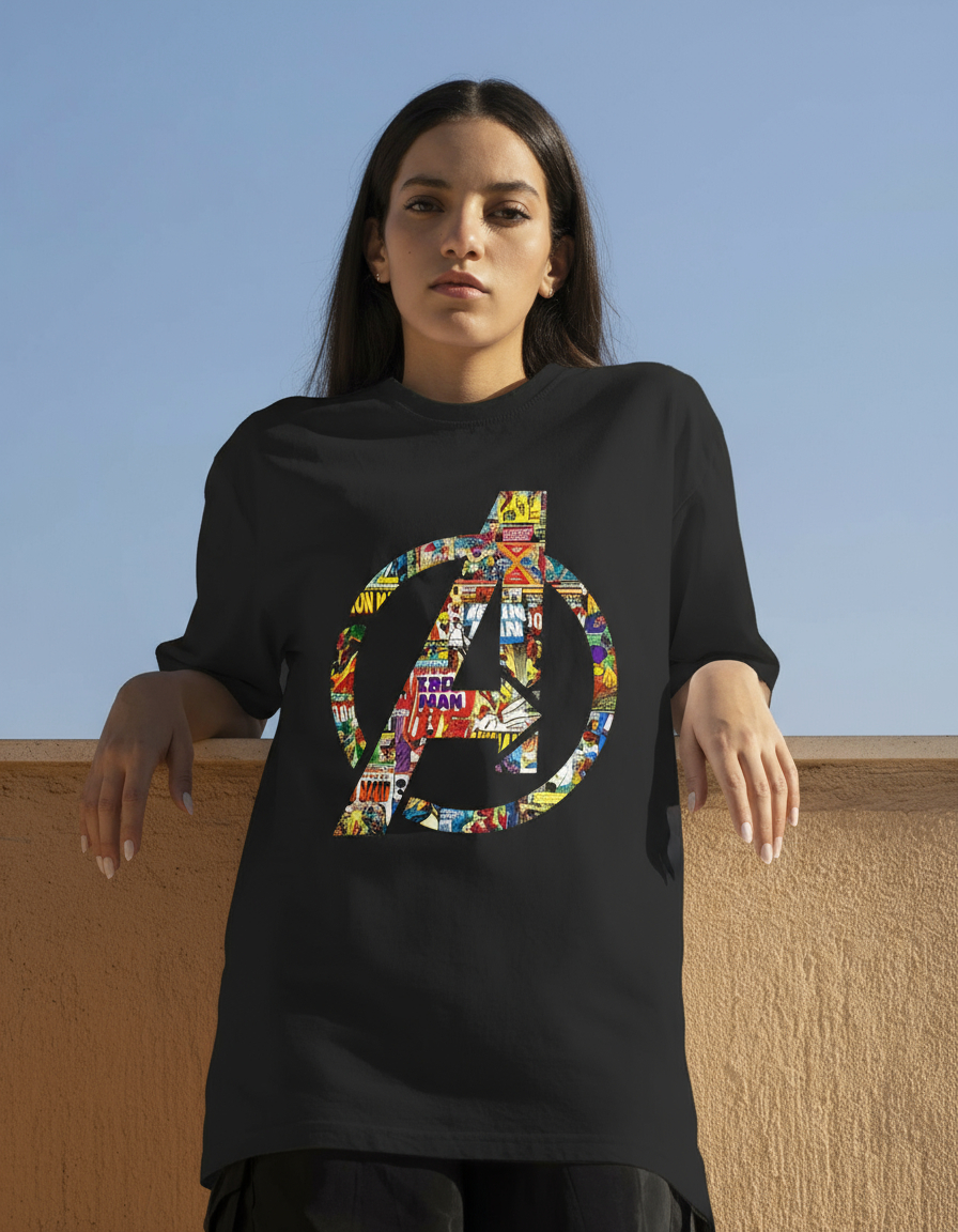 Remera: Avengers Logo Memoestampados