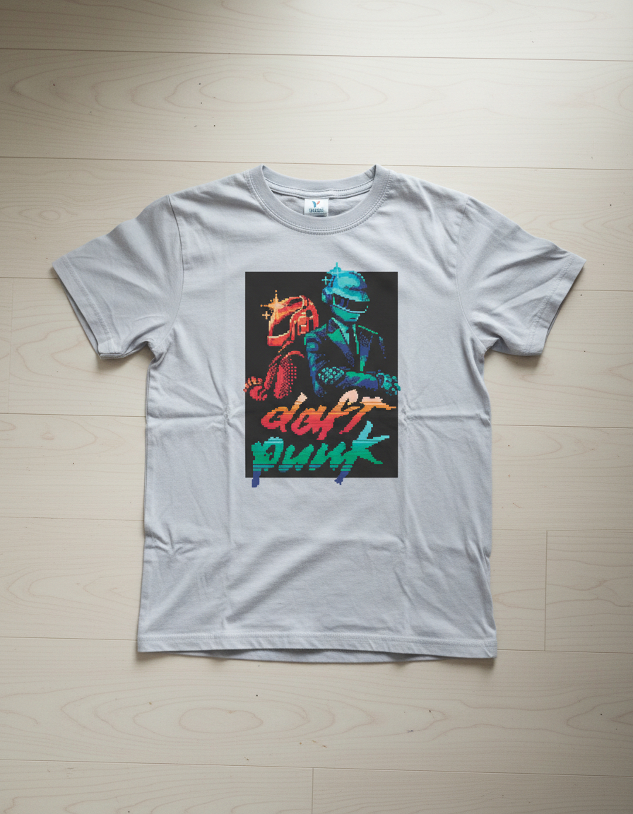 Remera: Daft Punk Pixel Art Memoestampados - Imagen 38