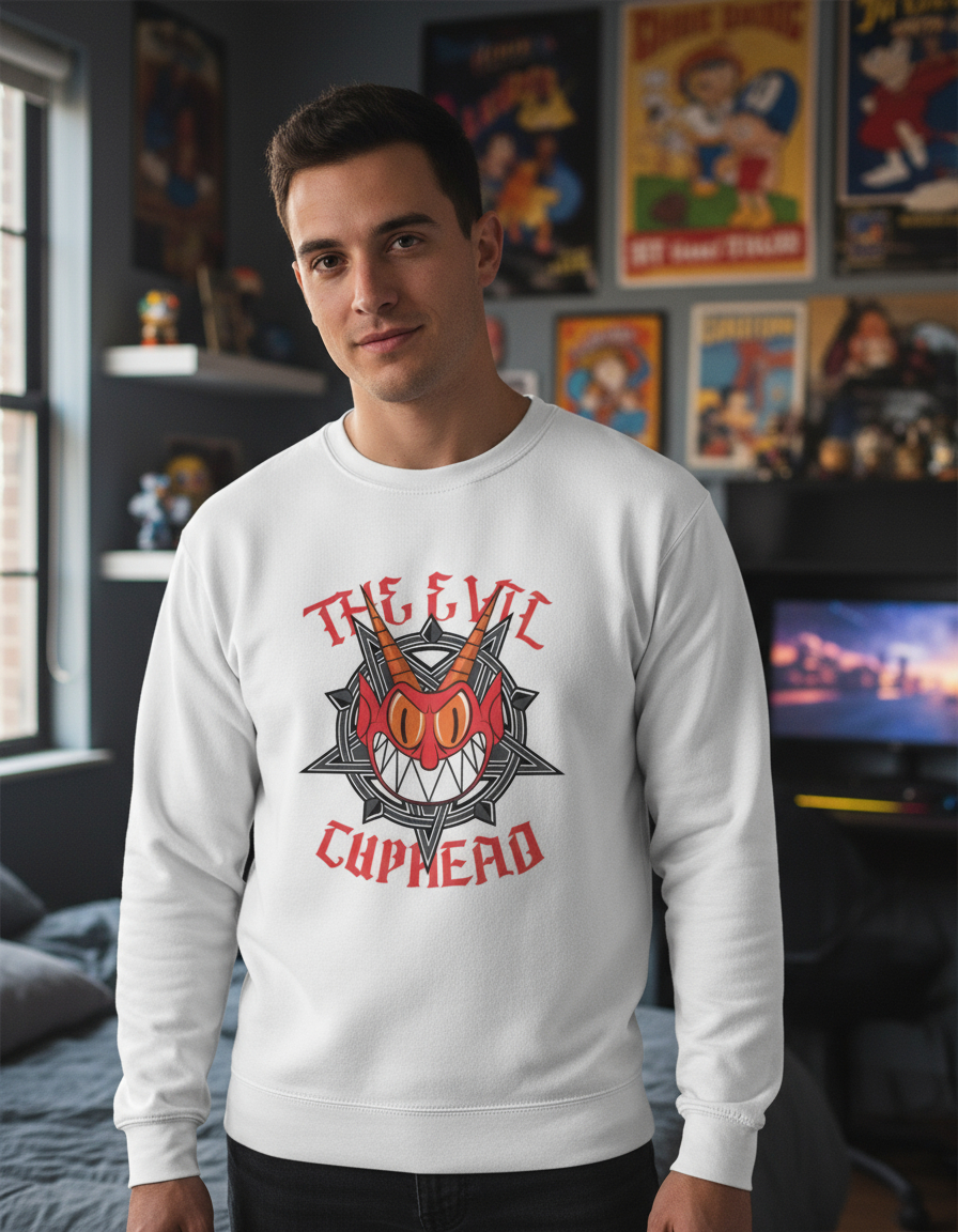 Buzo The Evil Cuphead Memoestampados - Imagen 9