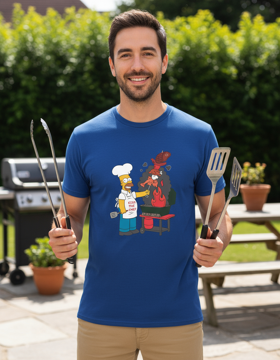 Remera: Kiss The Chef Homero Memoestampados - Imagen 5