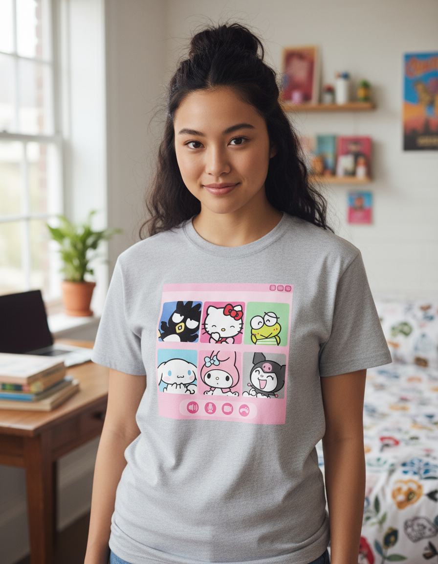 Remera: Hello Kitty Y Sus Amigos Memoestampados - Imagen 18