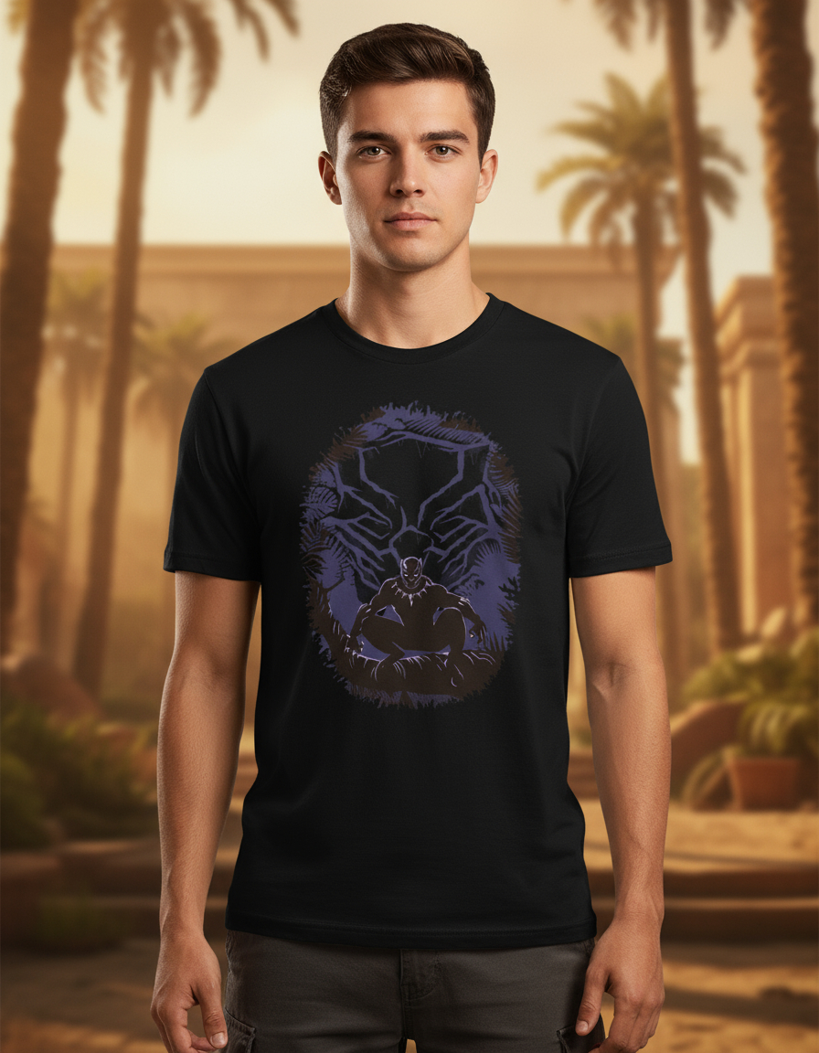 Remera: Marvel-black Panther Forest