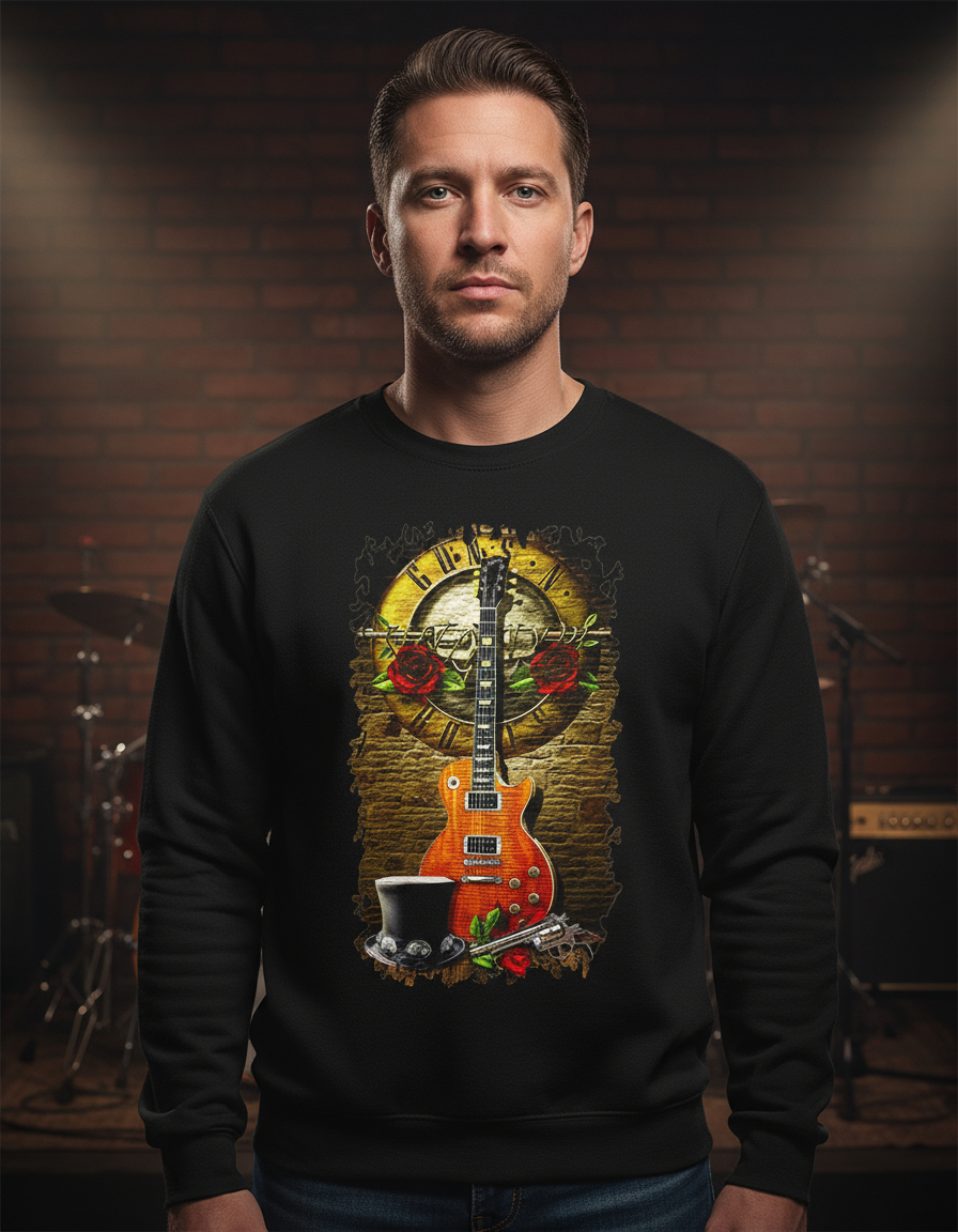 Buzo Guns Guitarra Memoestampados