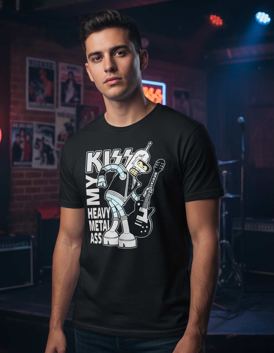 Remera: Bender Kiss Memoestampados