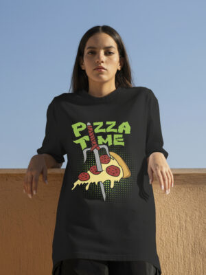 Remera: Pizza Time Memoestampados