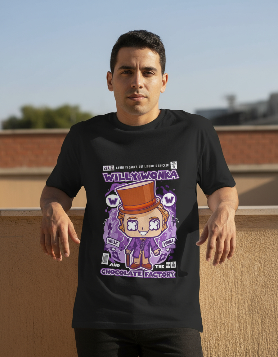 Remera: Willy Wonka Memoestampados