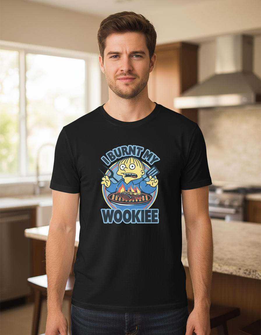 Remera: I Burnt My Wookie Ralph Memoestampados