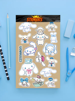 Pack Pegotines Stickers Cinnamonrol Memoestampados