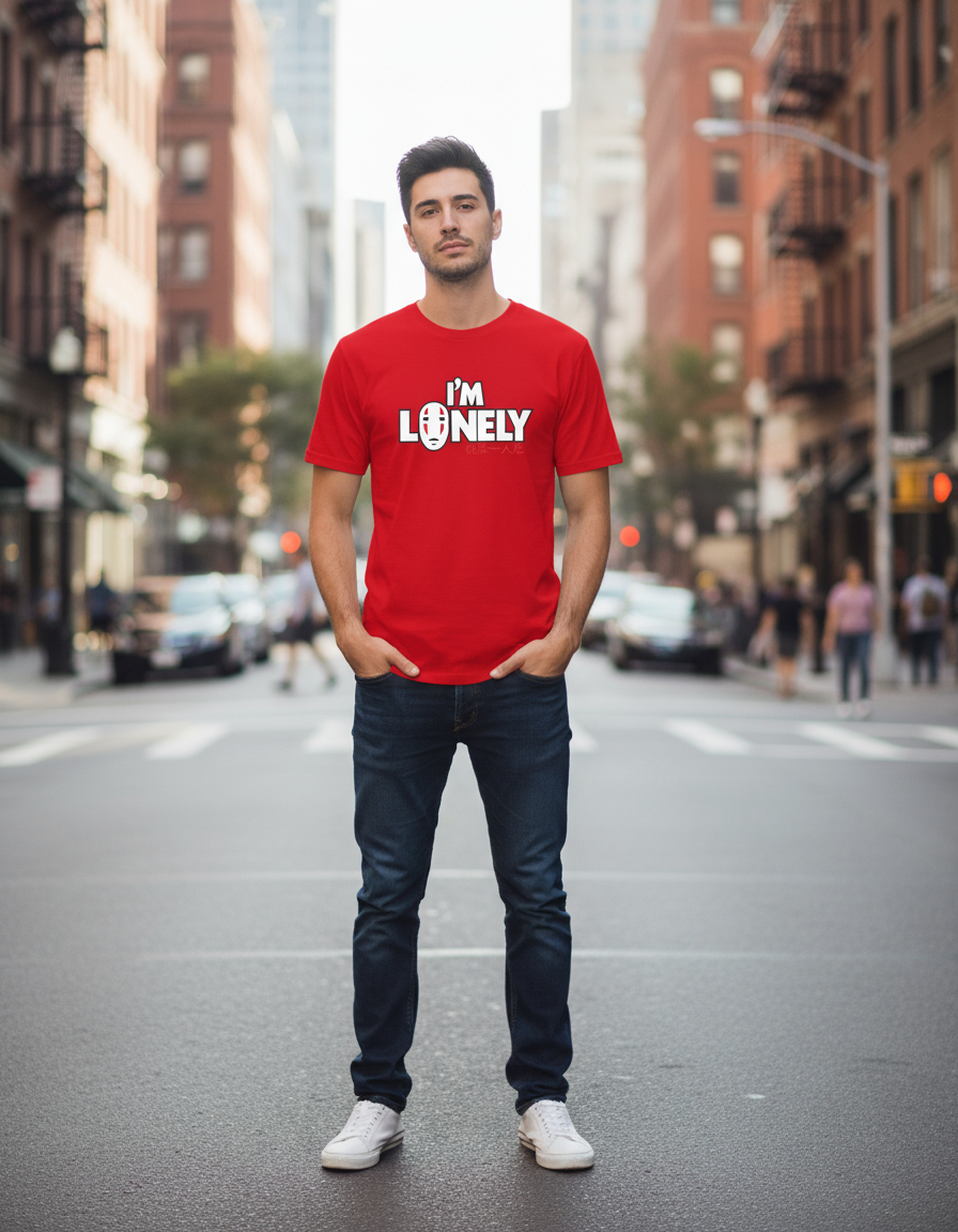 Remera: I_m Lonely No Face Memoestampados - Imagen 9