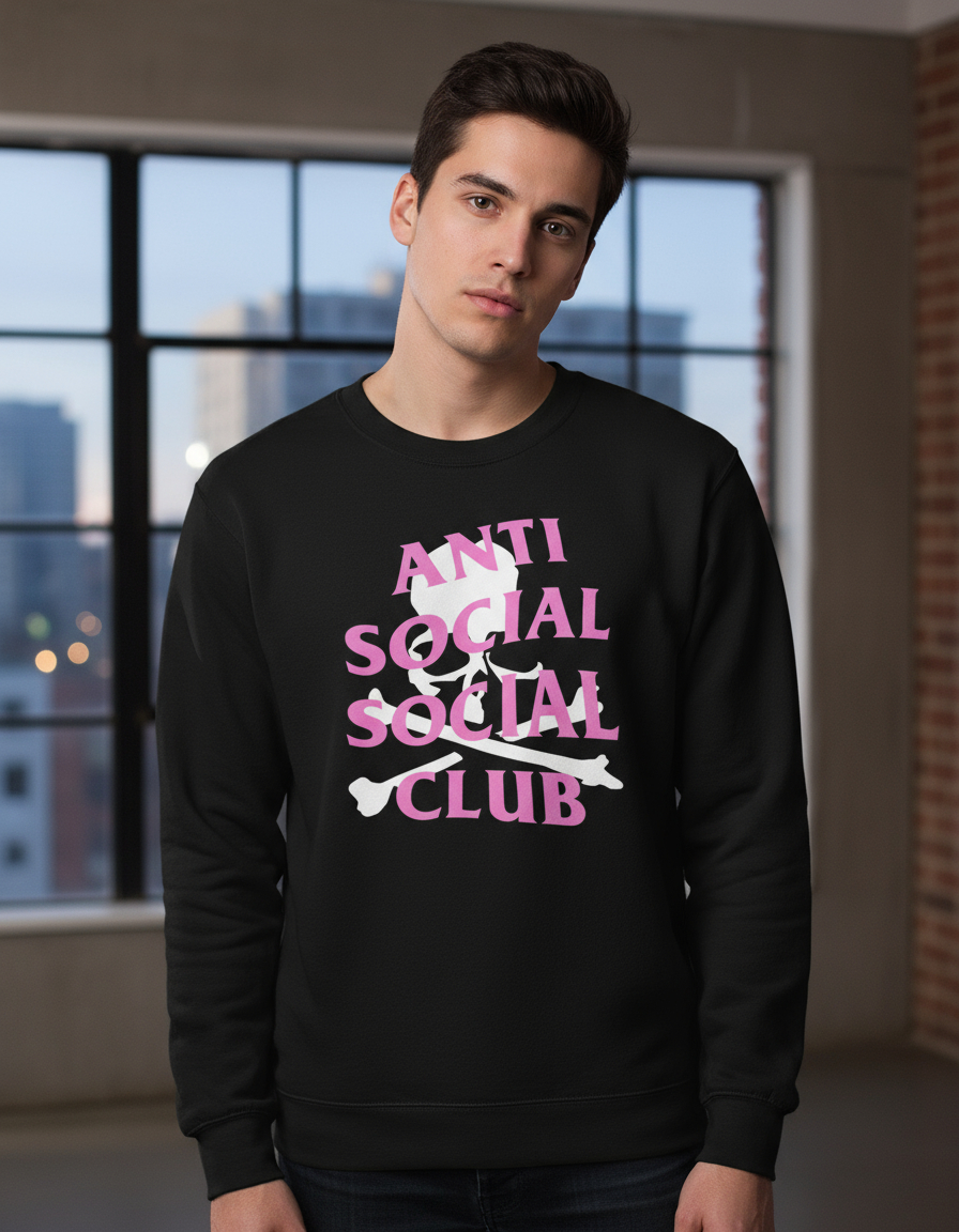 Buzo Antisocial Violeta Memoestampados