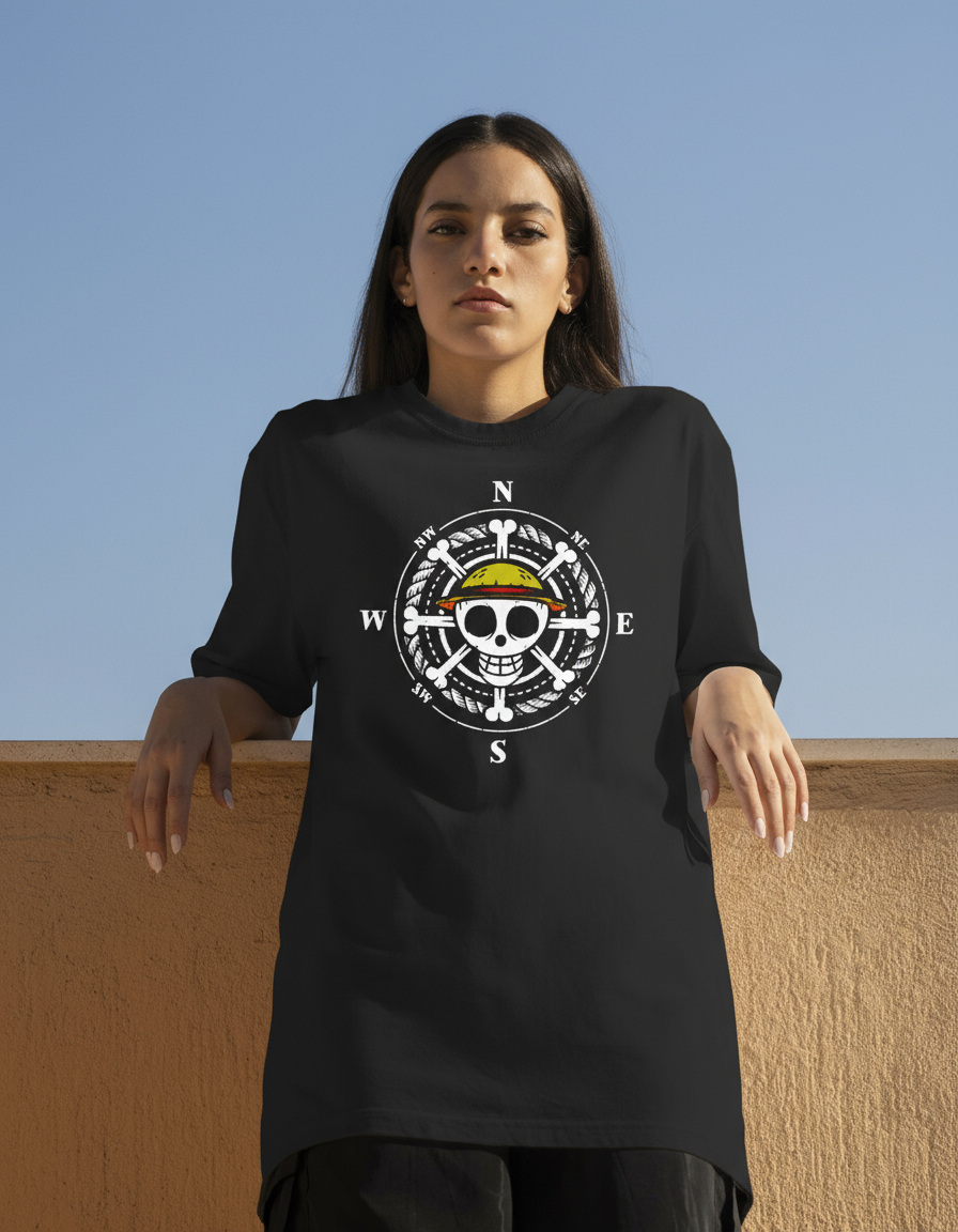 Remera: One Piece Brujula Memoestampados