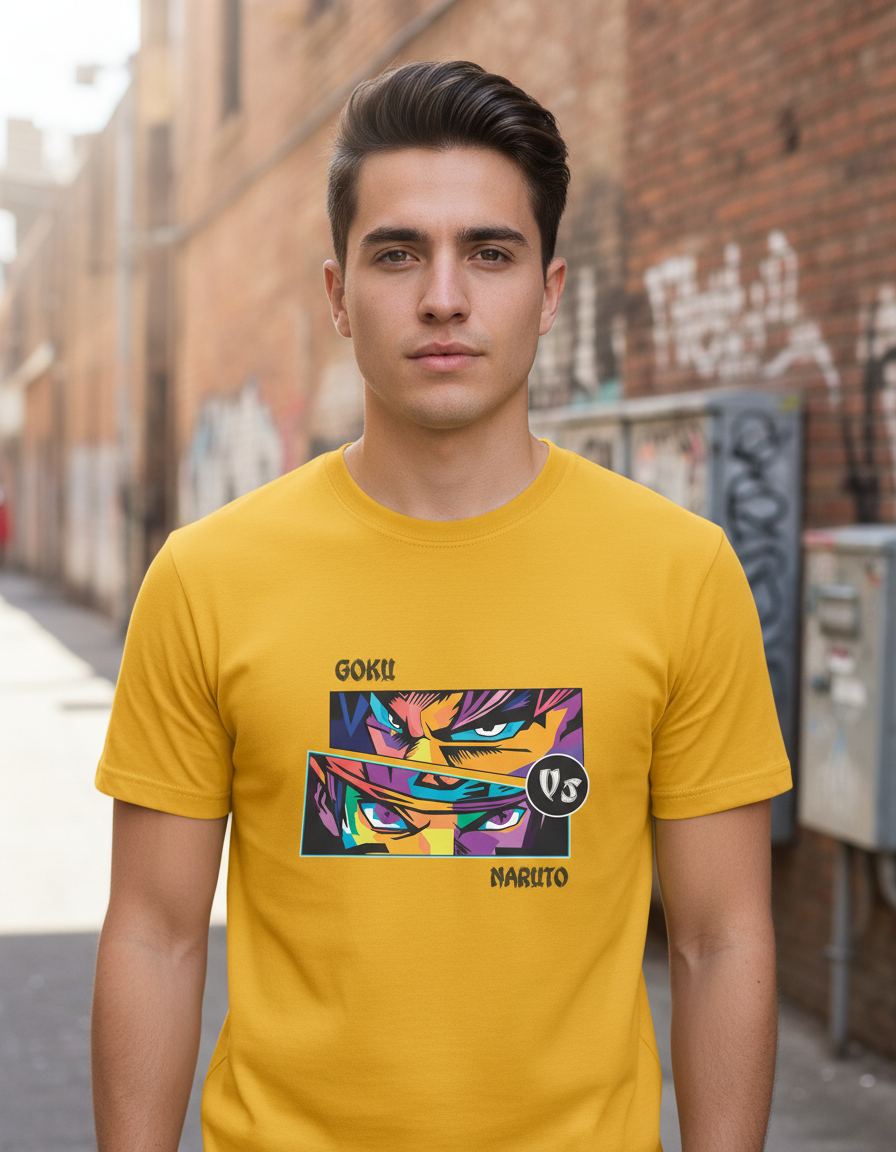 Remera: Goku Vs Naruto Memoestampados - Imagen 19