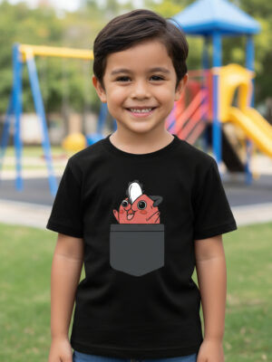 Remera: Pochita De Bolsillo Memoestampados