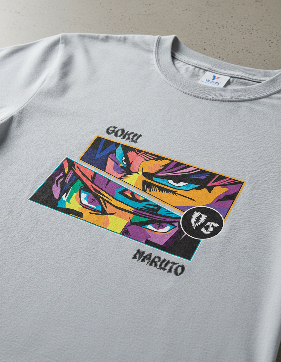 Remera: Goku Vs Naruto Memoestampados - Imagen 32