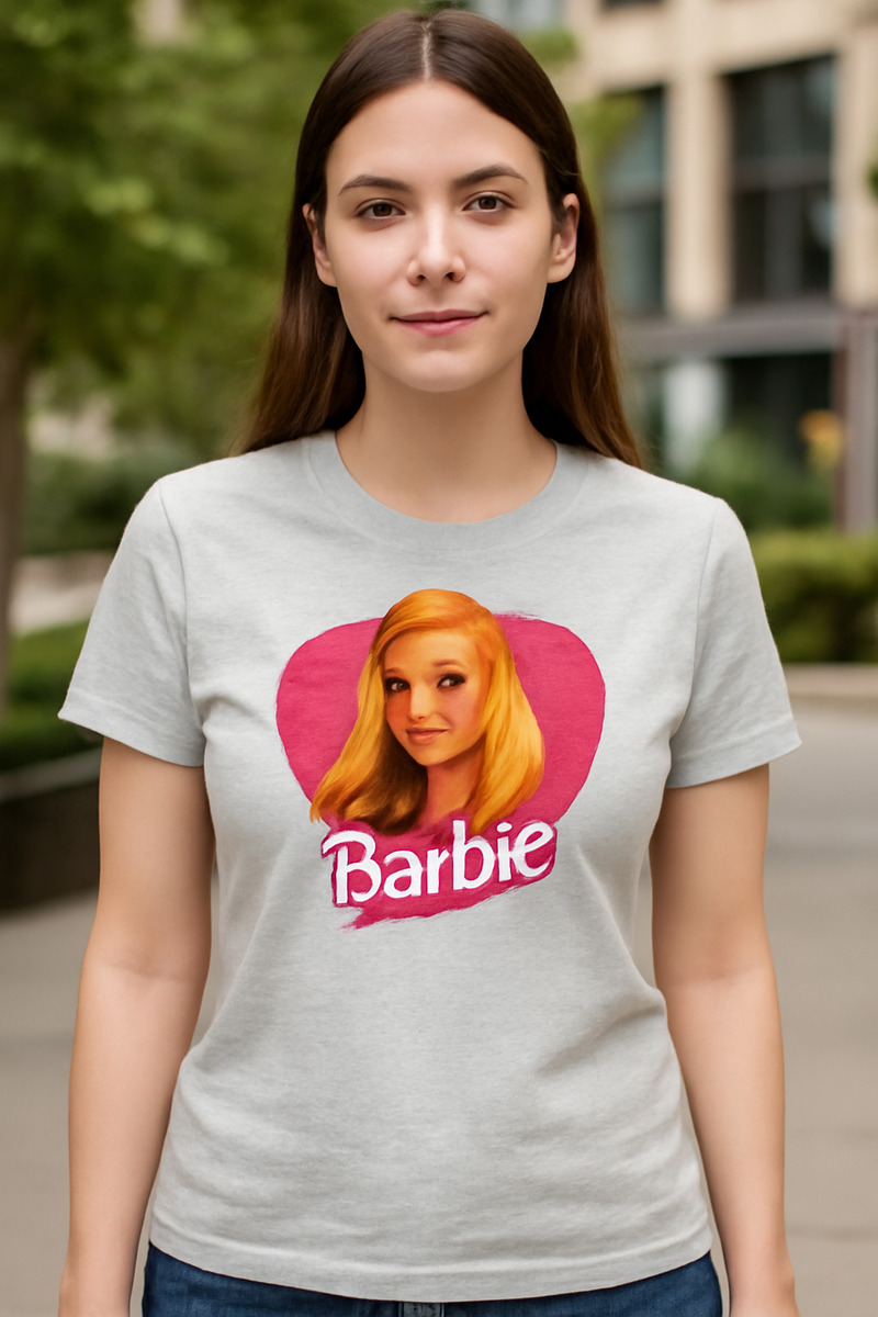 Remera: Barbie Corazón Memoestampados