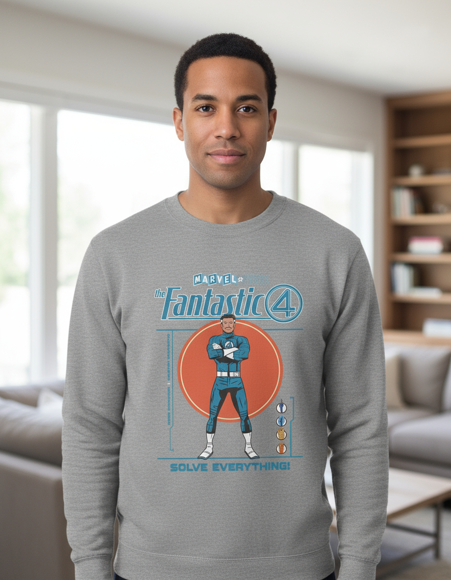 Buzo 4 Fantasticos Reed Richards Memoestampados - Imagen 7