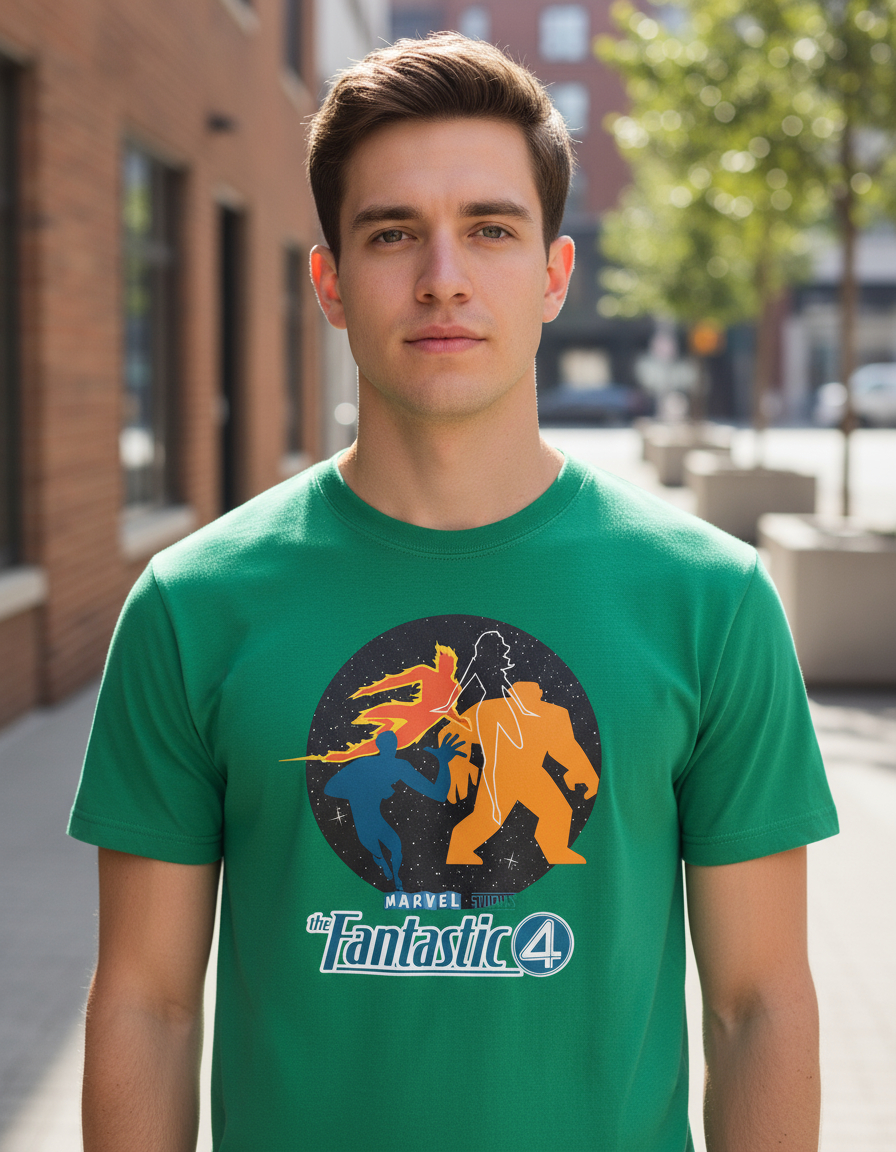 Remera: Los 4 Fantasticos Siluetas Memoestampados - Imagen 19