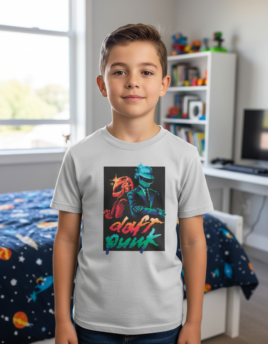 Remera: Daft Punk Pixel Art Memoestampados - Imagen 37
