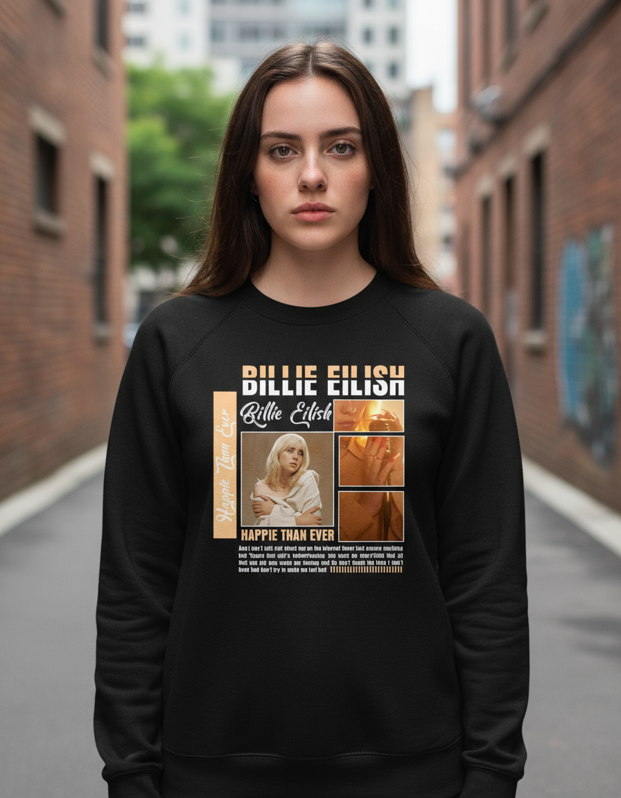 Buzo Billie Eilish 02 Memoestampados - Imagen 2