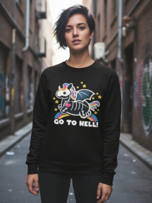 Buzo Go To Hell Kawai Memoestampados