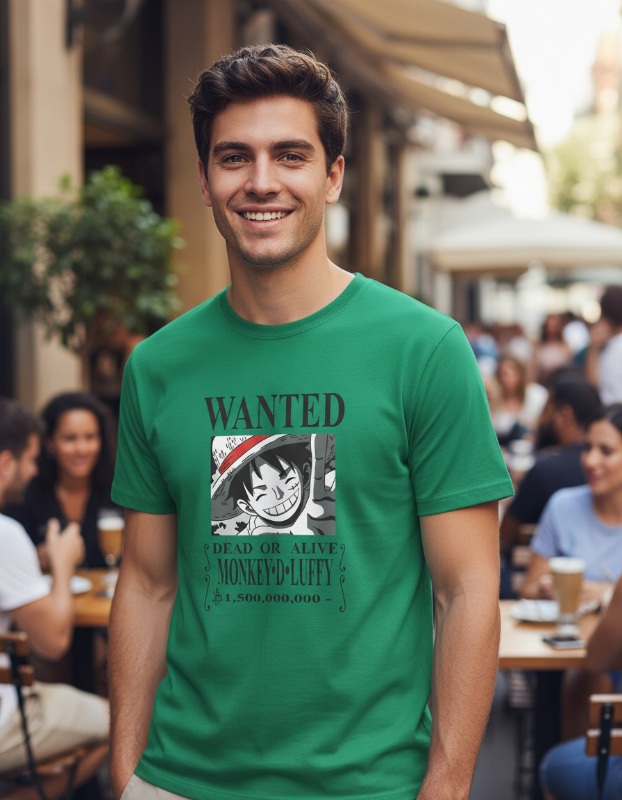 Remera: Wanted Luffy Memoestampados - Imagen 13
