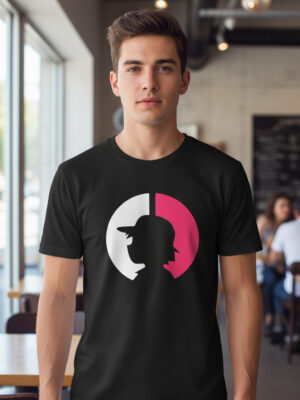 Remera: Silueta Sobre Pokebola Memoestampados
