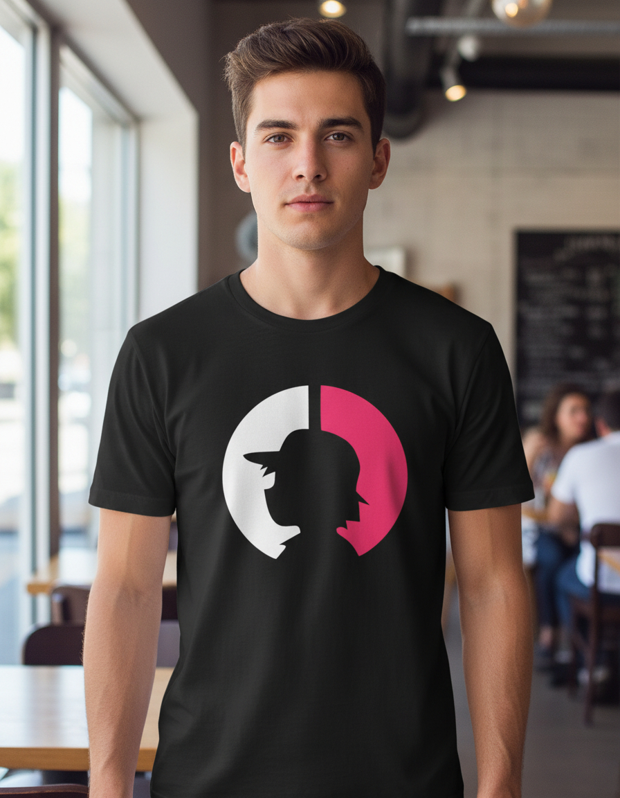 Remera: Silueta Sobre Pokebola Memoestampados