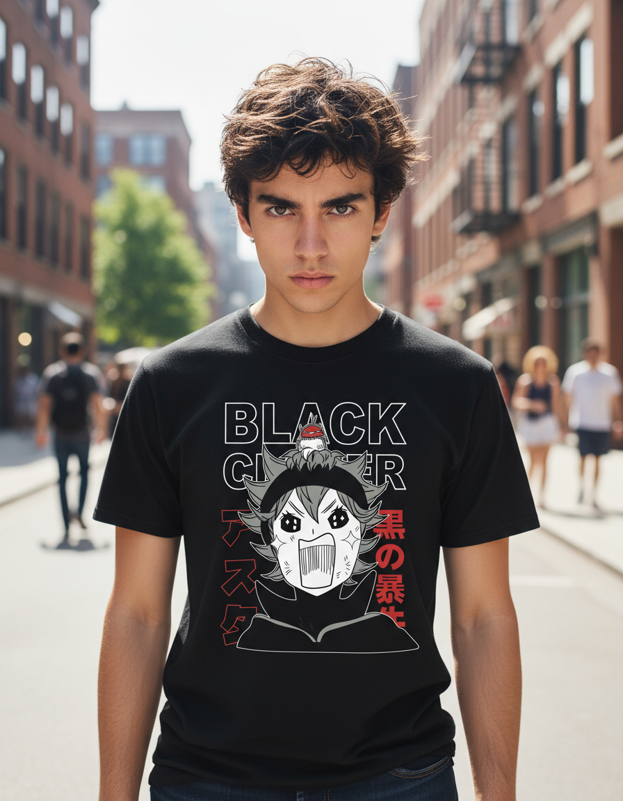 Remera: Black Clover 1 Memoestampados