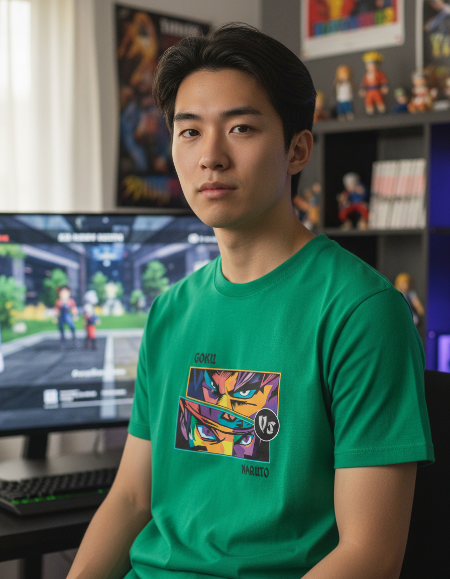 Remera: Goku Vs Naruto Memoestampados - Imagen 16
