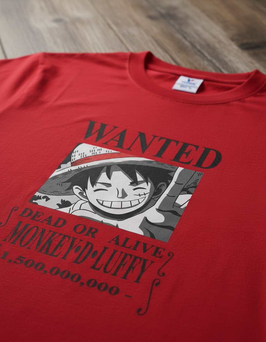 Remera: Wanted Luffy Memoestampados - Imagen 11