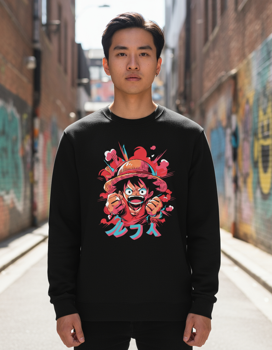 Buzo One Piece´s Luffy Memoestampados