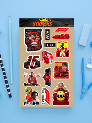 Pack Pegotines Stickers Ferrari F1 Memoestampados