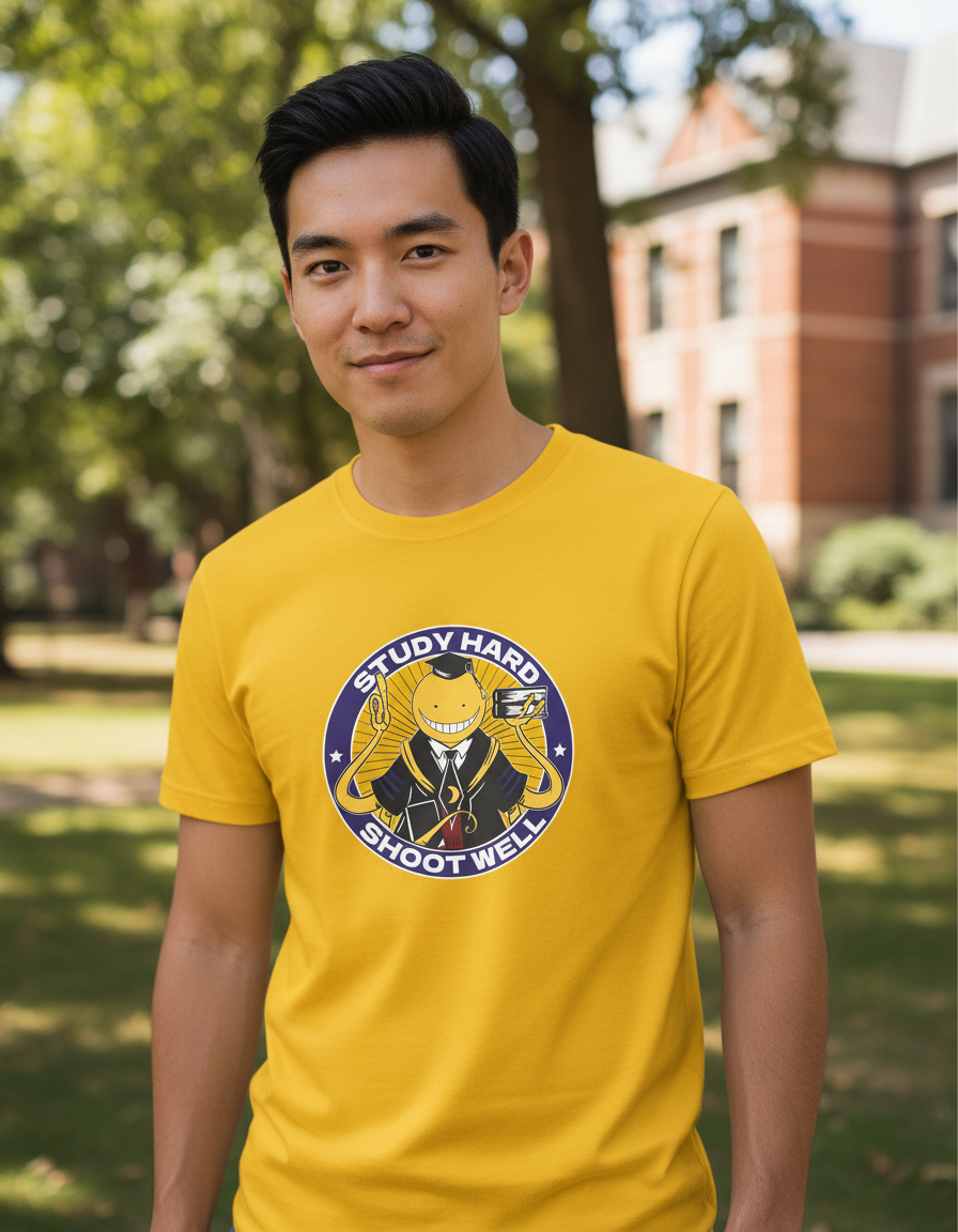 Remera: Study Hard Shoot Well Memoestampados - Imagen 9